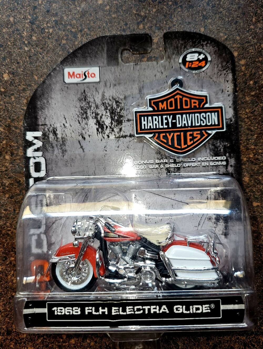 Harley-Davidson Die-Cast Replica of a 1968 FLH ELECTRA GLIDE